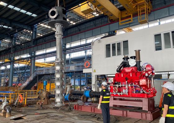 Verticale turbinespompen met dieselmotor