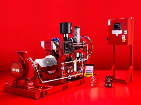 38KW UL genoteerde Dieselmotor aangedreven brandwaterpompen Eindzuigpomp