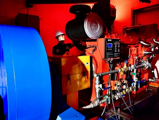 Krachtige Duurzame Dieselmotor Brandpomp Aandrijving en Brandstoftank Capaciteit 50-550 Gallons 1250GPM