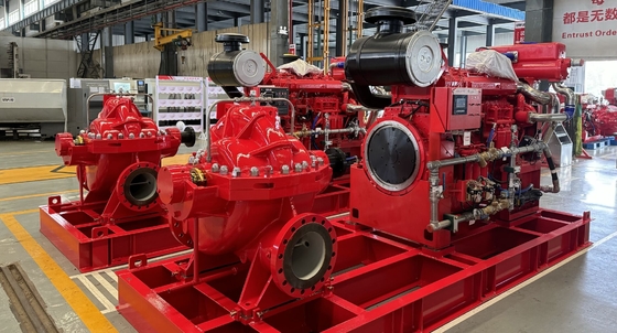 NFPA 20 Standaard Brandbestrijdingspompen voor Superieure Brandbestrijding 110-284PSI Hoogte 4500GPM