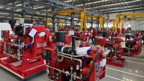 6500 GPM Split Case brandpomp aangedreven door dieselmotor voor industriële brandveiligheid