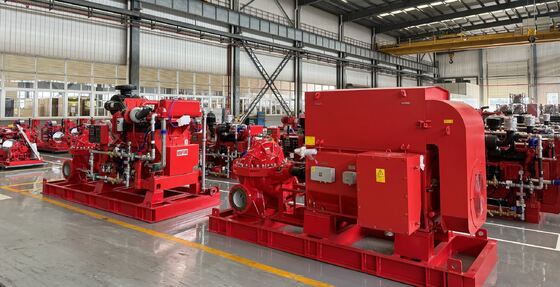 SCF200-150-640 Dieselmotor aangedreven Split Case brandpomp. 3000 GPM, UL/FM gecertificeerd.