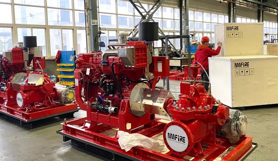 2000 GPM 1480 RPM Dieselmotor Split Case Centrifugal Pump Voor Brandbestrijding