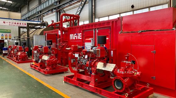 750GPM 196PSI UL Split Case Centrifugal Pump voor brandbestrijding Horizontale split case pomp