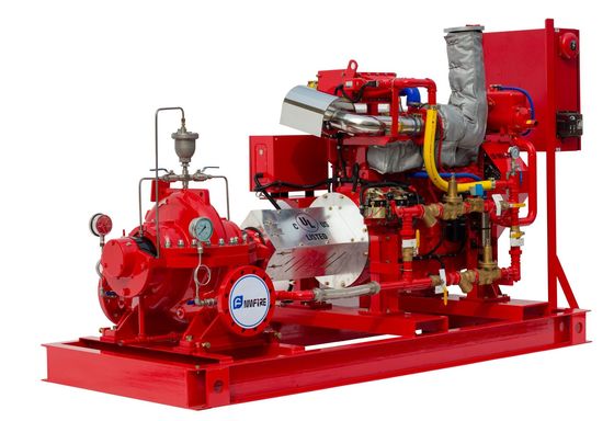 5000GPM 174PSI Dieselmotor UL FM Split Case Brandpomp Met Tornatech Controller Dieselmotor aangedreven Brandpomp