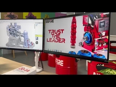 NMFIRE 1500gpm 155psi 1760rpm ULFM diesel aangedreven verticale turbine brandpomp