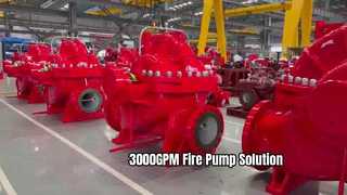 UL/FM 3000GPM dieselmotor split-case brandpompset | NFPA20-gecertificeerd
